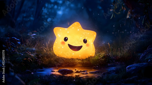 Holiday-themed illustrations, digital design projects, greeting cards, web banners, and a cheerful caricature-style close-up of a glowing star atop a Christmas tree