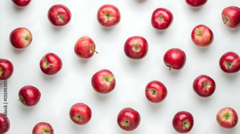 Red apples isolated on white background Red apples isolated on white background