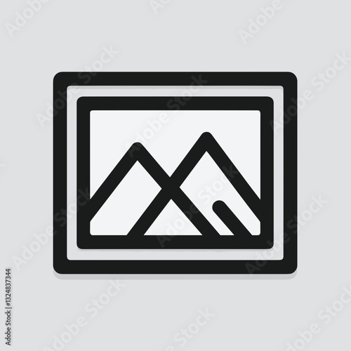 Abstract mountain landscape in muted tones, nature's tranquility Free Download Abstract mountain landscape in muted tones, nature's tranquility - GFXLoad