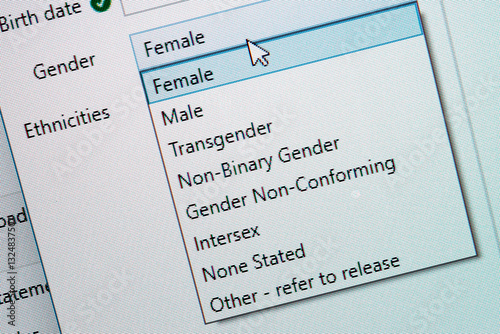 List of genders on screen