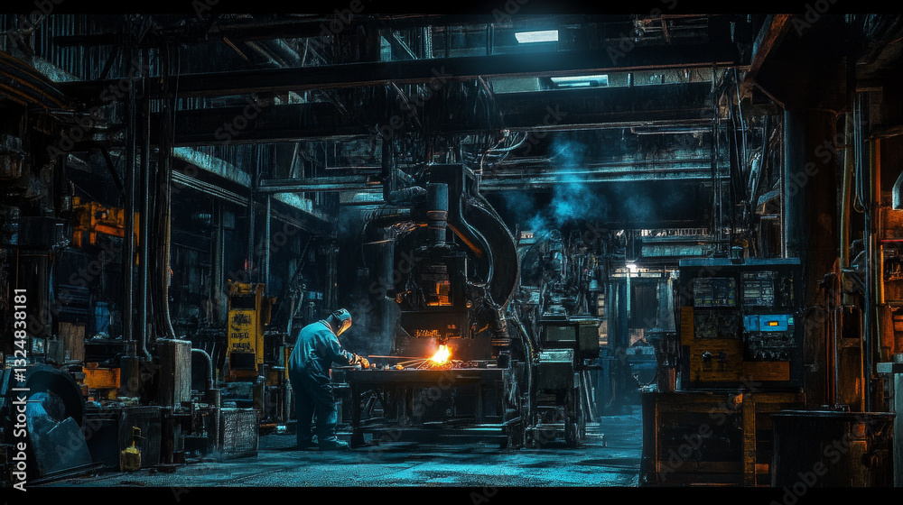 Forging Strength: Welder at Work in the Factory
Forging Strength: Welder at Work in the Factory
