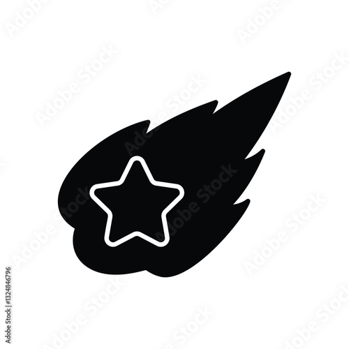 Shooting Star vector icon