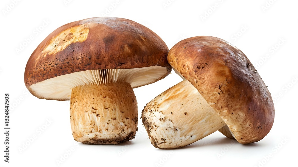 Falling mushroom boletus edulis porcini king Falling mushroom boletus edulis porcini king