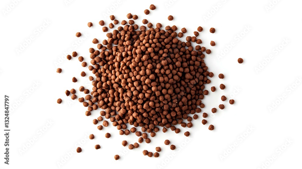 Dog food pile dry granules for puppies and young Dog food pile dry granules for puppies and young