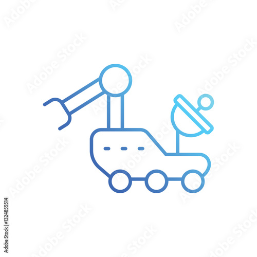 Space Rover vector icon