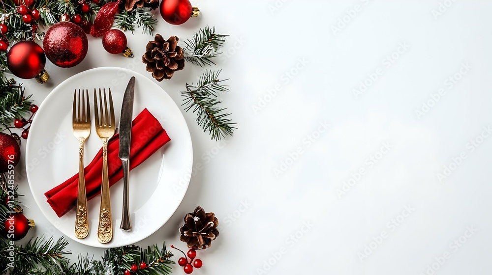 Christmas table setting Christmas table setting