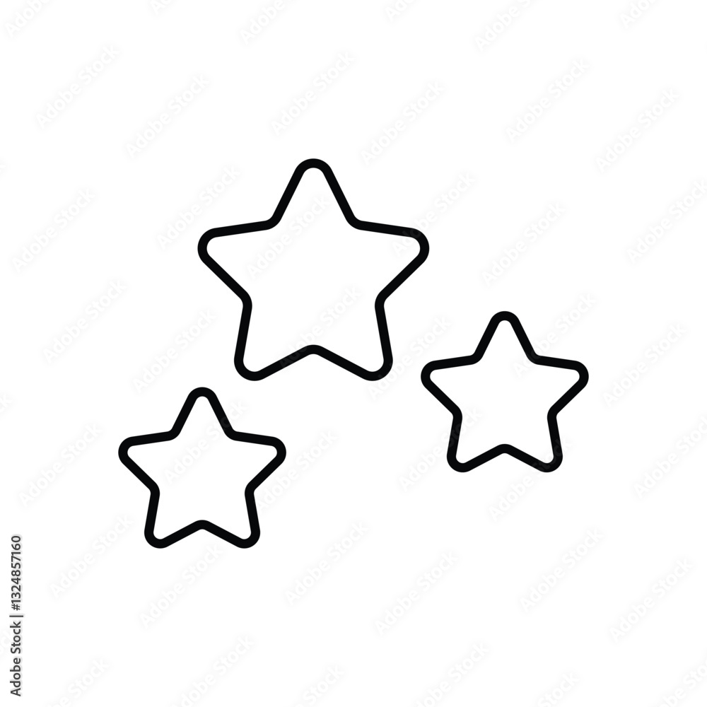 Stars vector icon Stars vector icon