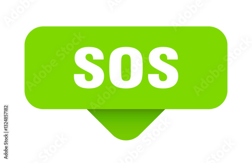 sos sticker. sos sign on transparent background