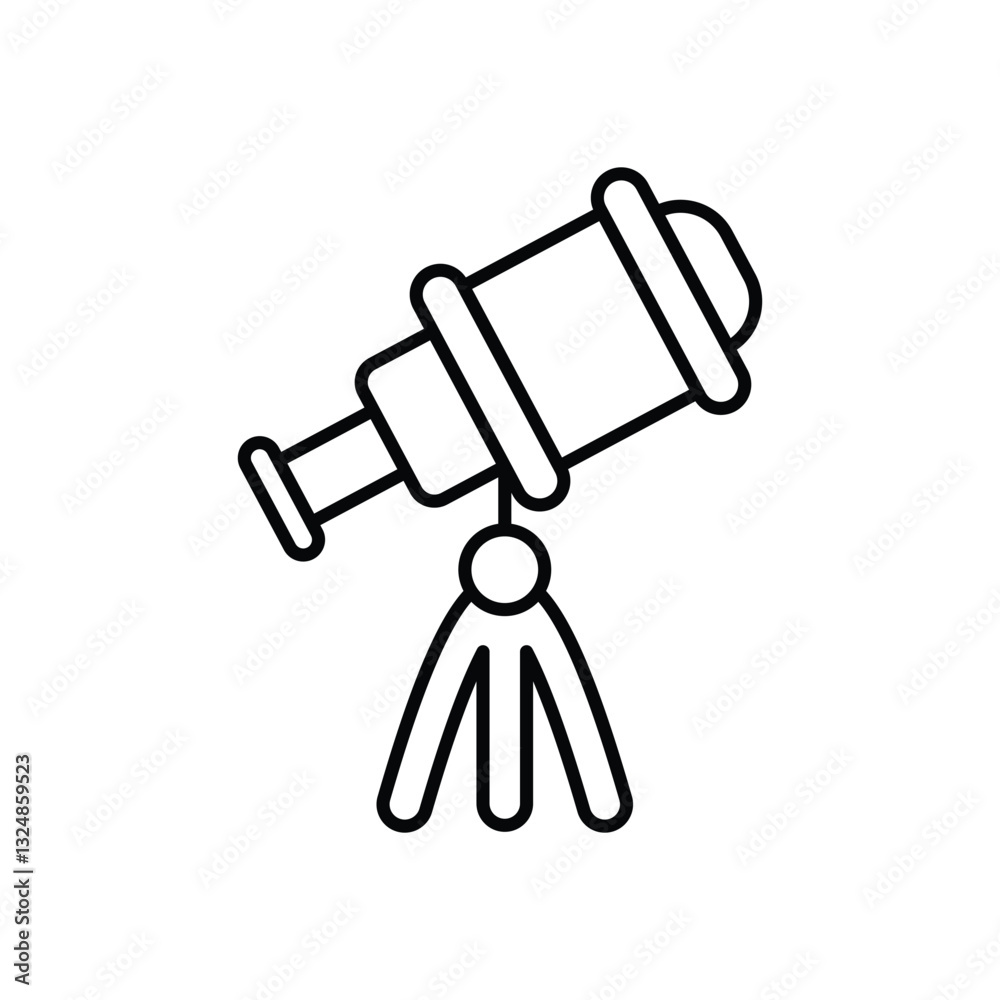 Astronomer vector icon Astronomer vector icon