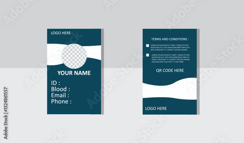 smart and beautiful ID card design .