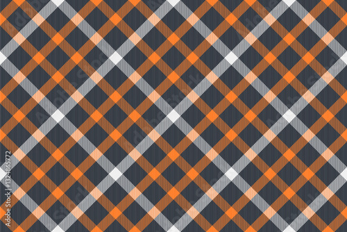 Vibrant orange, gray, and white plaid pattern.  Perfect for autumnal designs, fallthemed projects, or adding a touch of rustic charm to your work.