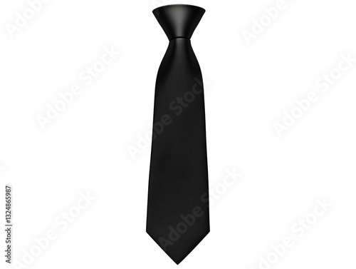 Elegant black Necktie for Formal Occasions