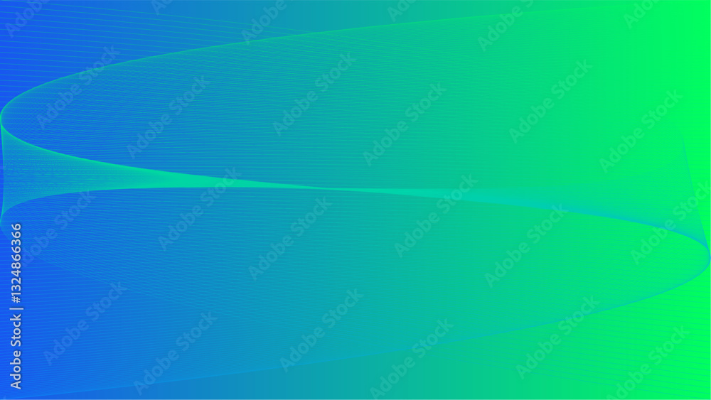 Naklejka premium Futuristic Wavy Lines with Soft Colors