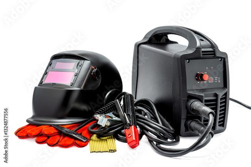Inverter welding machine and accessories welding on white