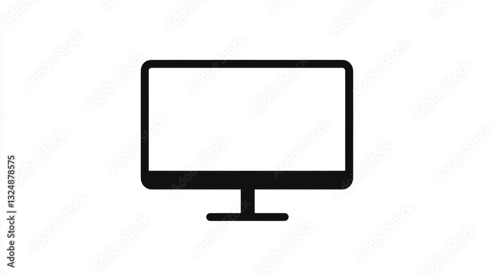 A computer monitor composed of polygons. Low poly vector illustration. Gadget consists of lines, dots and shapes. Internet or digital or devices and computer symbol. Isolated black on white background A computer monitor composed of polygons. Low poly vector illustration. Gadget consists of lines, dots and shapes. Internet or digital or devices and computer symbol. Isolated black on white background