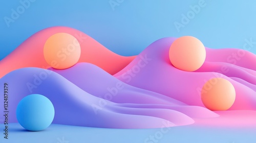 Whimsical Elements in an Ethereal Abstract World