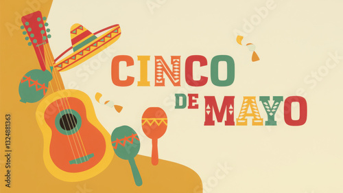 Cinco de mayo banner and background design
