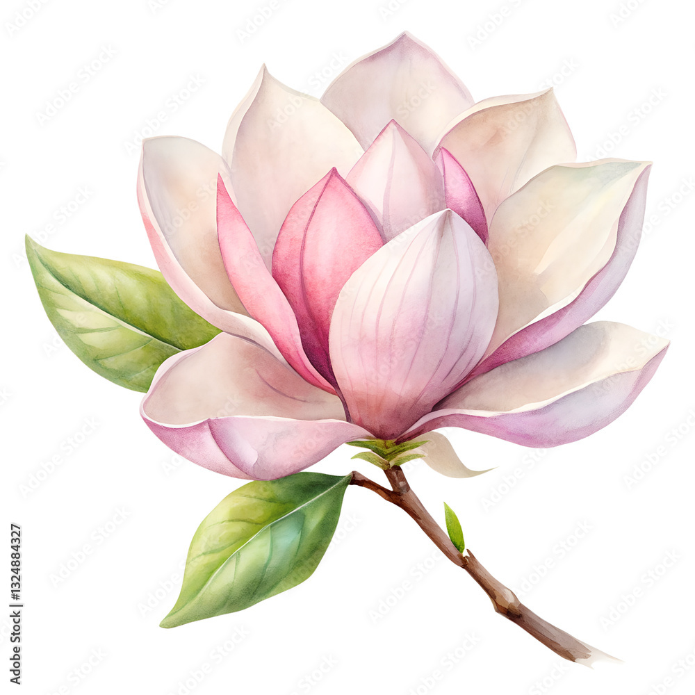 Fototapeta premium lotus flower isolated on transparent background