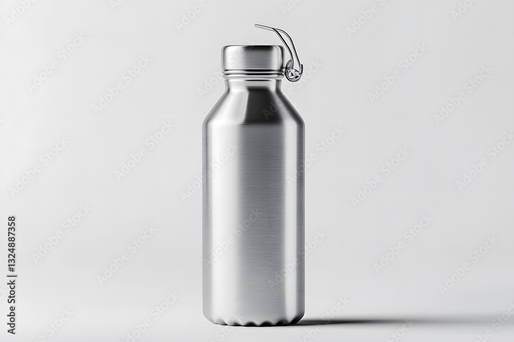 Photorealistic Water Bottle AI Art Isolated In Clean Background Photorealistic Water Bottle AI Art Isolated In Clean Background