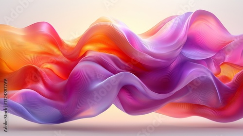 Wallpaper Mural  an abstract background with wavy lines in shades of pink, orange, and yellow, creating a vibrant and dynamic composition Torontodigital.ca