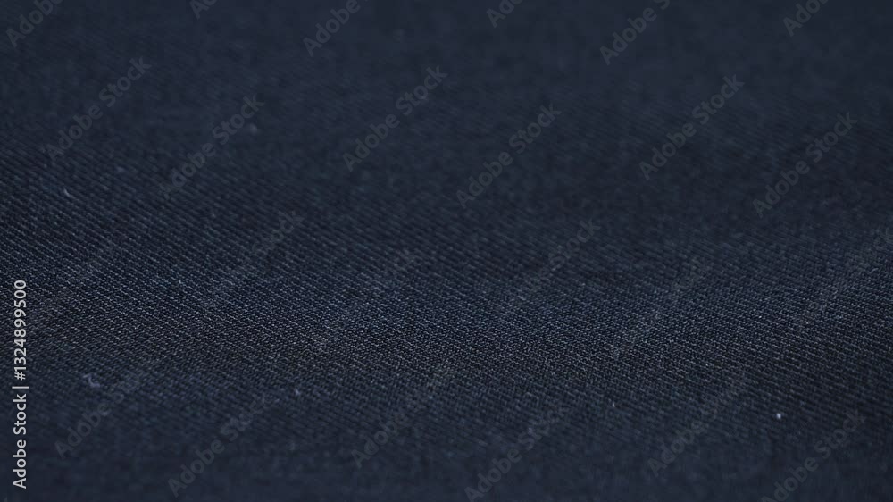 Fabric black texture close-up footage. Backgrounds and textures concept. High quality 4k footage