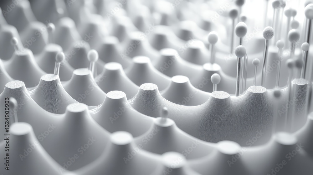Obraz premium A close-up of microfibers in a synthetic textile, showcasing advanced material science in fabric development.