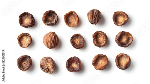 Wallpaper Mural Dried Apricots Isolated on White Background Torontodigital.ca