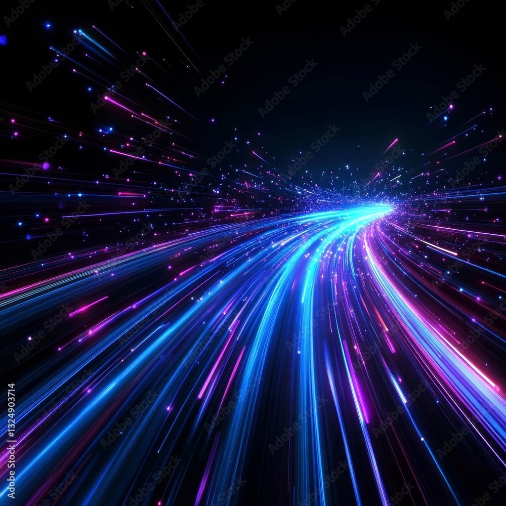 light streak, fiber optic, speed line, futuristic background for 5g or 6g technology wireless data transmission, high-speed internet in abstract light streak, fiber optic, speed line, futuristic background for 5g or 6g technology wireless data transmission, high-speed internet in abstract