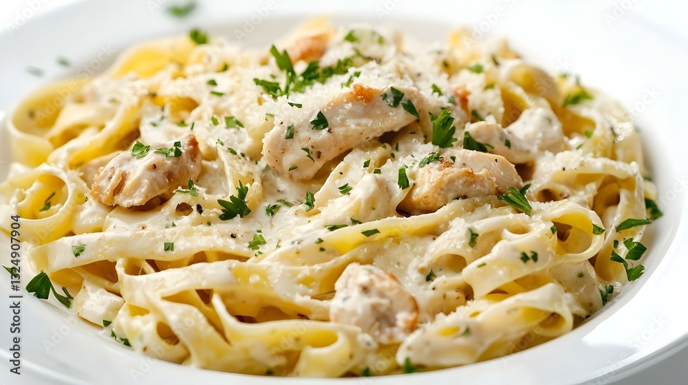 Chicken Alfredo Pasta Plate Chicken Alfredo Pasta Plate