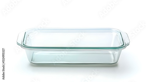 Glass Baking Dish isolated on white background