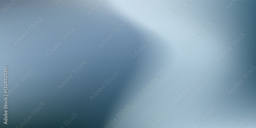 Modern render with fluid shapes and blue metallic reflections  suitable for backgrounds abstract
