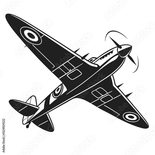 Fighter Jet Silhouette Vector Art