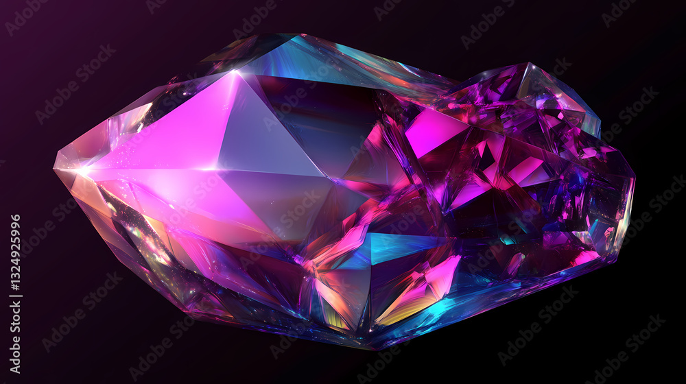 Iridescent abstract crystal shard isolated on transparent png background. Sapphire Beam. Illustration Iridescent abstract crystal shard isolated on transparent png background. Sapphire Beam. Illustration