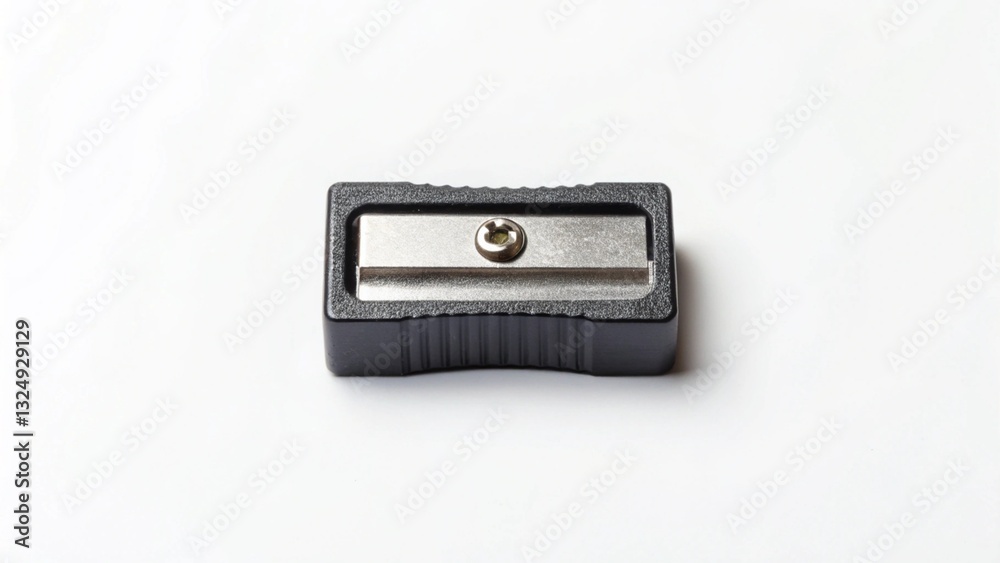 Razor-Sharp Precision: A Pristine Metal Blade Sharpener, Beautifully Isolated on a Spotless White Background. High-resolution image, perfect for industrial, culinary, or crafting contexts. Razor-Sharp Precision: A Pristine Metal Blade Sharpener, Beautifully Isolated on a Spotless White Background. High-resolution image, perfect for industrial, culinary, or crafting contexts.