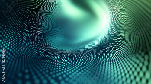 abstrackt blue yellow background with dots in spiral