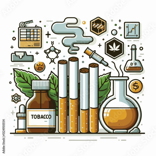 tobacco, nicotine, cigarette, health, background, cigar, smoke, cancer, leaf, addiction, risk, narcotic, unhealthy, toxic, plant, danger, industry, natural, crop, product, organic, nature, habit, harv