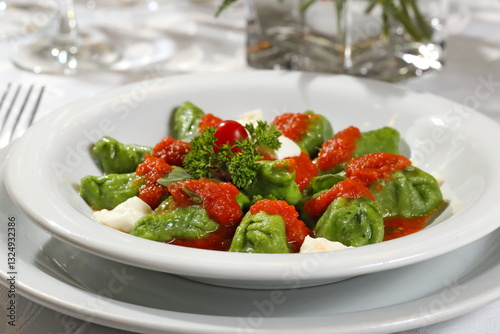 Wallpaper Mural Pasta Braid with Artichoke al Pomodoro and Basilico Torontodigital.ca