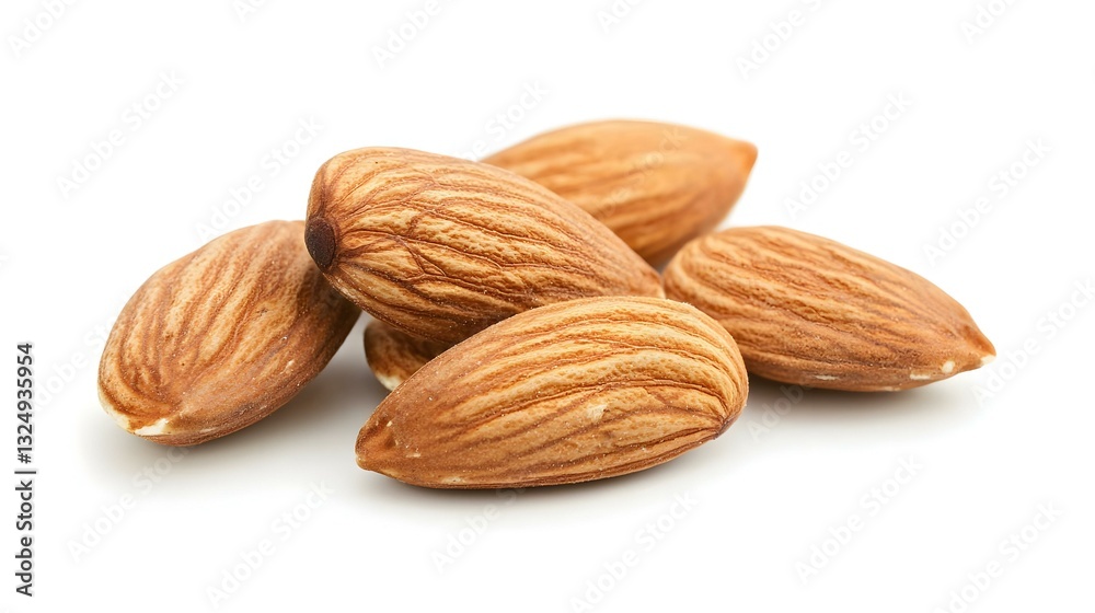 Almonds isolated on white background Almonds isolated on white background