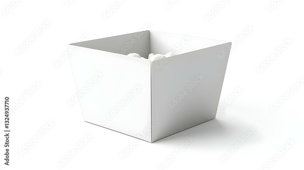 White blank popcorn box for placing custom White blank popcorn box for placing custom