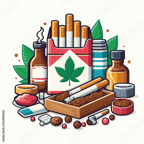 tobacco, nicotine, cigarette, health, background, cigar, smoke, cancer, leaf, addiction, risk, narcotic, unhealthy, toxic, plant, danger, industry, natural, crop, product, organic, nature, habit, harv