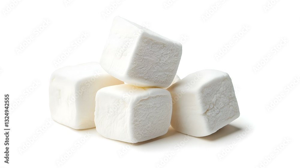 Marshmallow isolated on white background