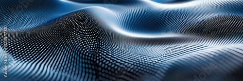 Wallpaper Mural Futuristic grid design with holographic effects showcasing a glowing node and digital interface elements Torontodigital.ca