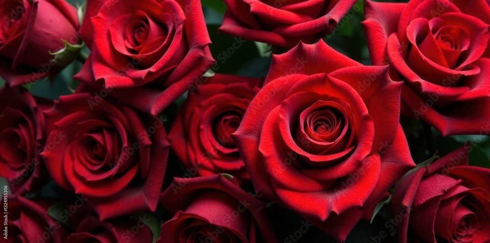 Stunning deep red rose arrangement; full bloom , elegant, gift Stunning deep red rose arrangement; full bloom , elegant, gift