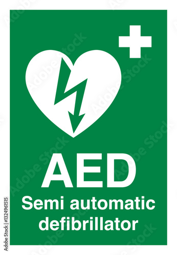 AED - Semi automatic defibrillator