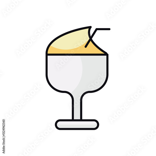 Frozen Margarita vector icon