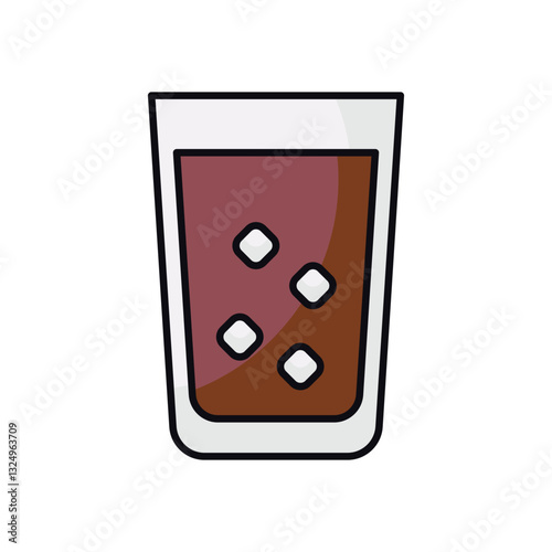 Chai Iced Tea vector icon