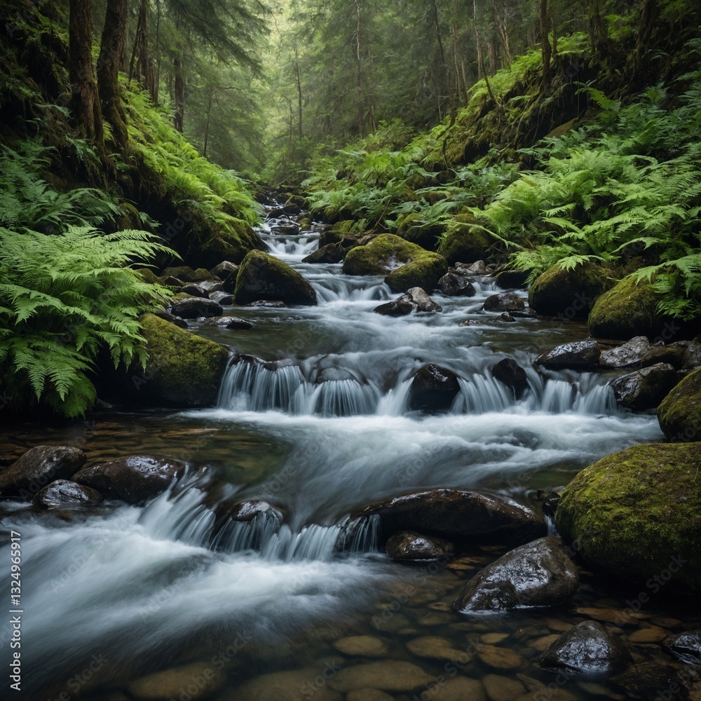 Fototapeta premium waterfall in the forest
