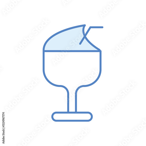 Frozen Margarita vector icon
