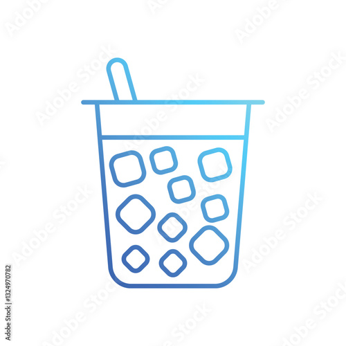 Slushie vector icon