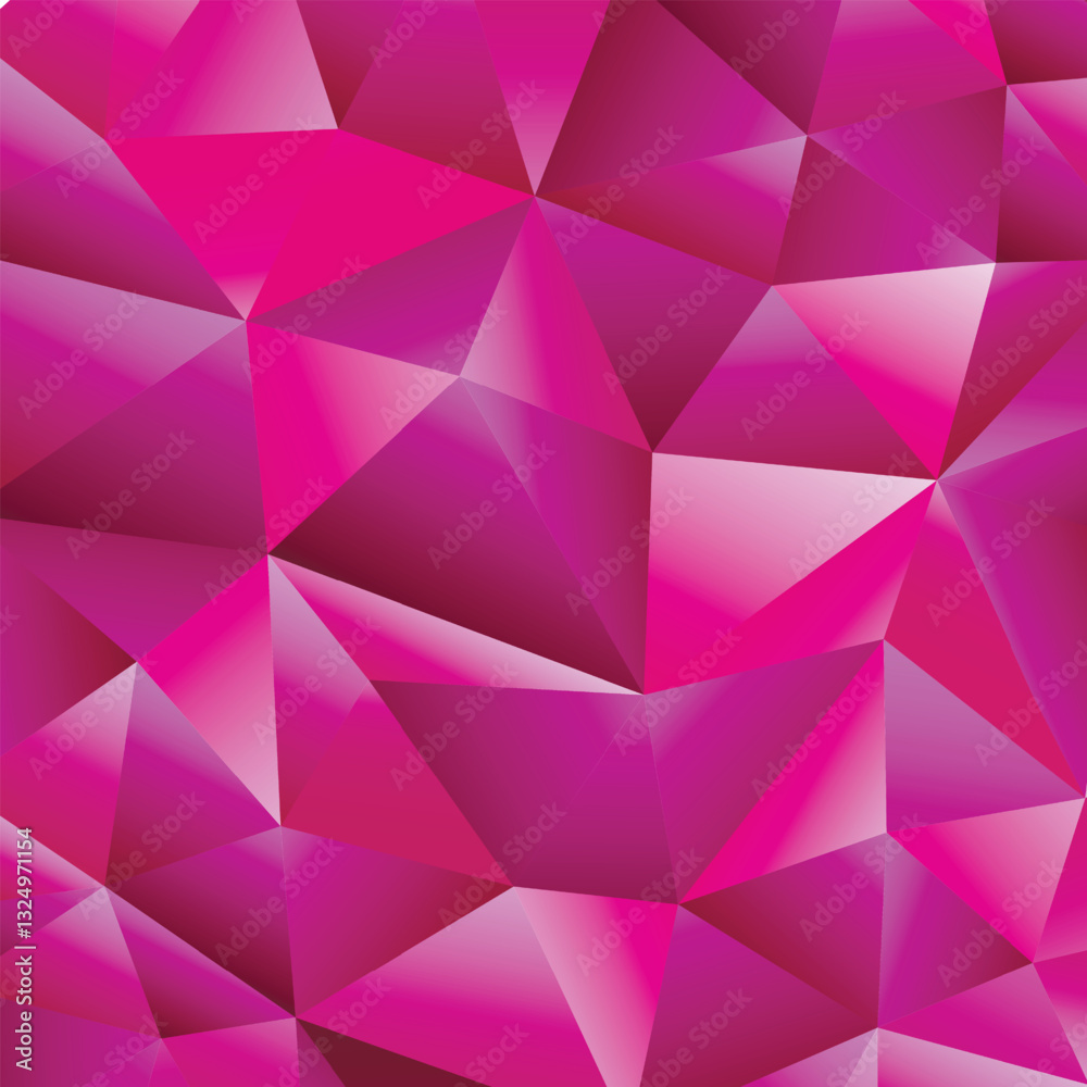 Fototapeta premium Polygonal rainbow mosaic background. Abstract low poly vector illustration. Triangular pattern, copy space. Template geometric business design with triangle for poster, banner, card, flyer.
